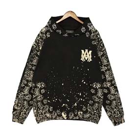AMIRI's new cashew and baby's breath print loose hooded sweatshirt (40 styles)-2511  